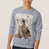 "The One Will Come" Japanese Cat Art Sweatshirt (Vorderseite)