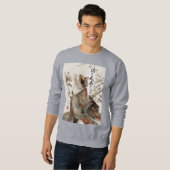 "The One Will Come" Japanese Cat Art Sweatshirt (Vorne ganz)