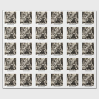 The only known photo of Pinocchio and his mother Geschenkpapier