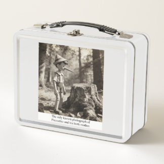 The only known photo of Pinocchio and his mother Metall Brotdose