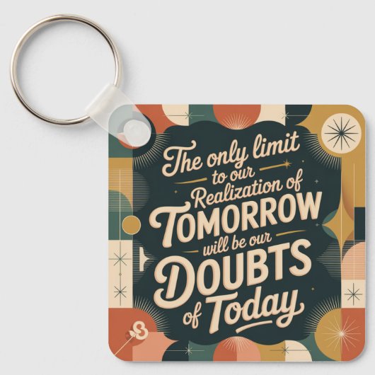 The Only Limit To Our Realization Of Tomorrow Schlüsselanhänger (Vorderseite)