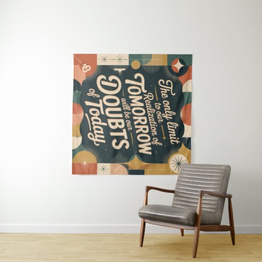 The Only Limit To Our Realization Of Tomorrow Wandteppich (Beispiel (Horizontal))