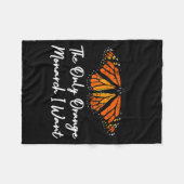 The Only Orange Monarch Elegant Butterfly Nature L Fleecedecke (Vorderseite (Horizontal))