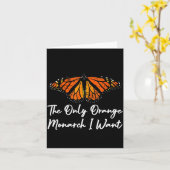 The Only Orange Monarch Elegant Butterfly Nature L Karte (Gelbe Blume)