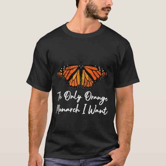 The Only Orange Monarch Elegant Butterfly Nature L T-Shirt (Vorderseite)