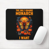 The Only Orange Monarch Funny Butterfly Nature Quo Mousepad (Mit Mouse)