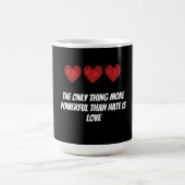 The only thing more powerful than hate is love kaffeetasse (Mittel)