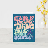 The Only Thing You Do Today Is Breathe Suicide Pre Karte (Gelbe Blume)