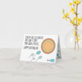 The only time you won a race birthday karte (Gelbe Blume)