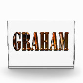 "The Orange Dimension Name of Graham" Fotoblock (Vorderseite)