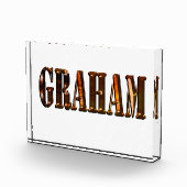 "The Orange Dimension Name of Graham" Fotoblock (Rechts)