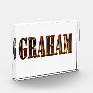 "The Orange Dimension Name of Graham" Fotoblock