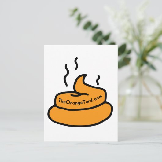 The Orange Turd Postkarte (Stehend Vorderseite)