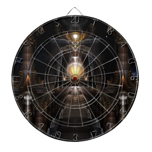 The Orb of Acrellis Fraktal Art Dart Board Dartscheibe (vorne)