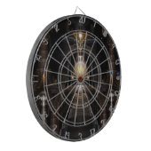 The Orb of Acrellis Fraktal Art Dart Board Dartscheibe (Vorderseite Links)
