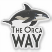 The Orca Way Aufkleber (Vorderseite)