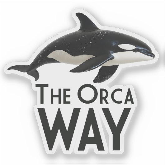 The Orca Way Aufkleber (Vorderseite)
