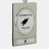 The Original Bayou Fly Time Flies Banner-Ornament Silber (Rechts)