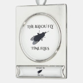 The Original Bayou Fly Time Flies Banner-Ornament Silber (Links)