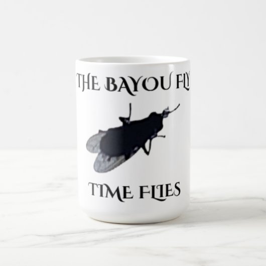 The Original Bayou Fly Time Flies Kaffeetasse (Mittel)