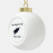 The Original Bayou Fly Time Flies Keramik Kugel-Ornament (Rechts)