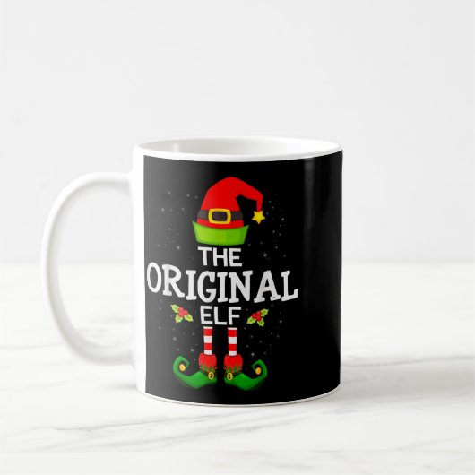 The Original Elf Christmas Family Matching Pajama  Kaffeetasse (Links)