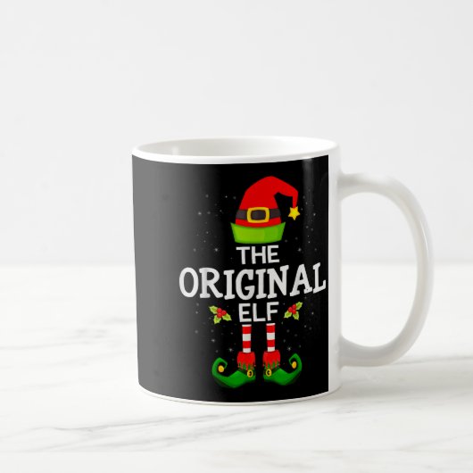The Original Elf Christmas Family Matching Pajama Kaffeetasse (Rechts)