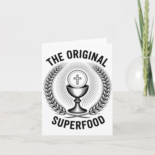 The Original Superfood Eucharist Catholic M Karte (Vorderseite)
