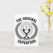 The Original Superfood Eucharist Catholic M Karte (Gelbe Blume)