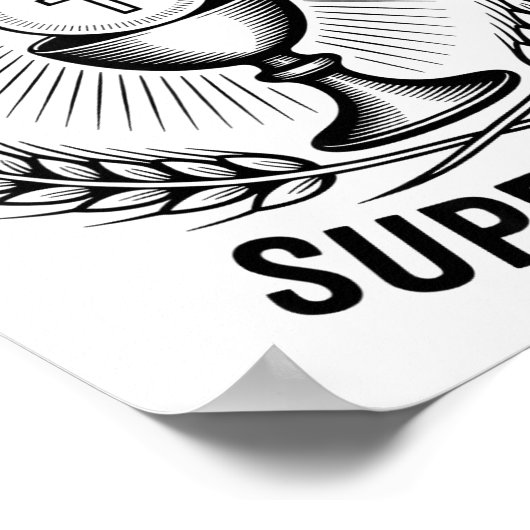 The Original Superfood Eucharist Catholic M Poster (Ecke)