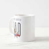 The Original Superhero Dad Funny Father's Day  Kaffeetasse (Vorderseite Links)