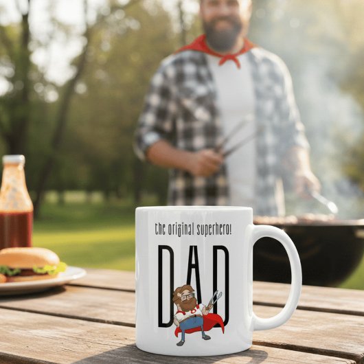 The Original Superhero Dad Funny Father's Day  Kaffeetasse