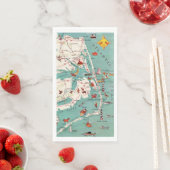 The Outer Banks Map Serviette (Beispiel)