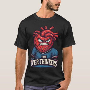 The Overthinkers Varsity Herz Maskottchen Streetwe T-Shirt