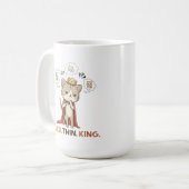 The Overthinking King Kaffeetasse (Vorderseite Links)