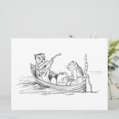 The Owl and the Pussycat (von Edward Lear) Karte (Stehend Vorderseite)