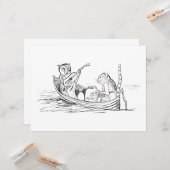 The Owl and the Pussycat (von Edward Lear) Karte (Vorderseite/Rückseite Beispiel)