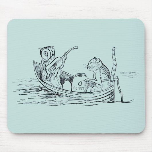 The Owl and the Pussycat (von Edward Lear) Mousepad (Vorne)