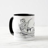 The Owl and the Pussycat (von Edward Lear) Tasse (Vorderseite Links)