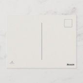 The Owl- Naturalist Menagerie Bookmark Postkarte (Rückseite)