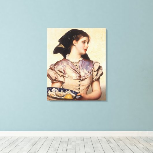 The Oyster Girl (von Karl Gussow) Leinwanddruck (Insitu (Holzboden))
