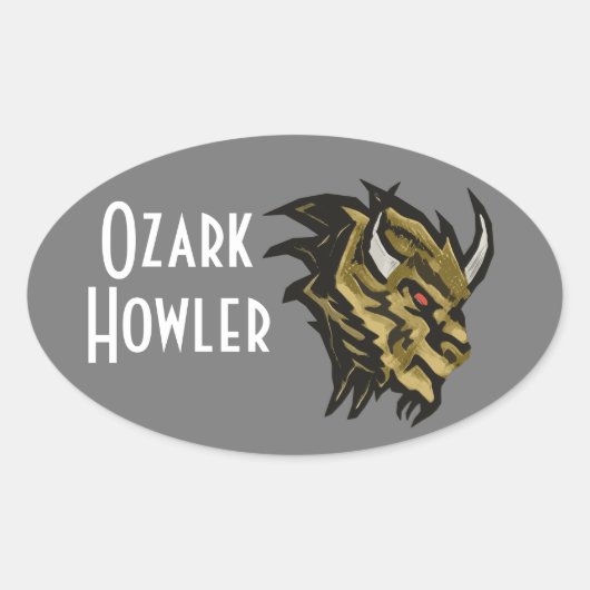 The Ozark Howler Ovaler Aufkleber (Vorderseite)