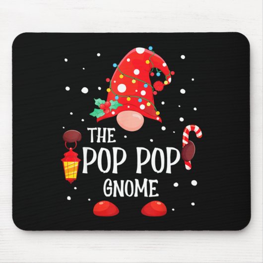 The P P Gnome Matching Family Christmas Gnome Paja Mousepad (Vorne)