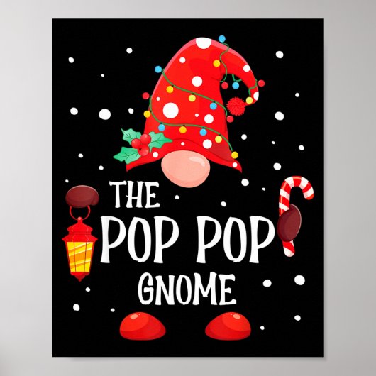 The P P Gnome Matching Family Christmas Gnome Paja Poster (Vorne)