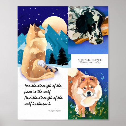 THE PACK - 8x10 art print von Sandra Miller Poster (Vorne)