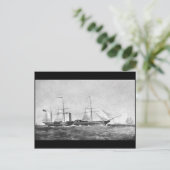 The Paddle Steamer, RMS "Britannia", 1840 Postkarte (Stehend Vorderseite)