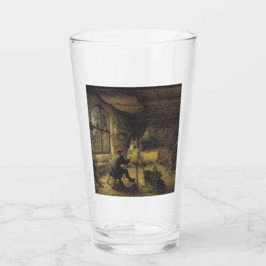 The Painter in his Workshop (Artist's Studio) Glas (Vorderseite)