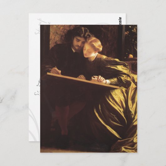 The Painter's Honeymoon - Lord Frederick Leighton Postkarte (Vorne/Hinten)