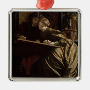 The Painter's Honeymoon (von Frederic Leighton) Ornament Aus Metall