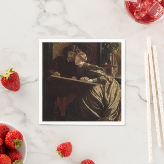 The Painter's Honeymoon (von Frederic Leighton) Serviette (Beispiel)